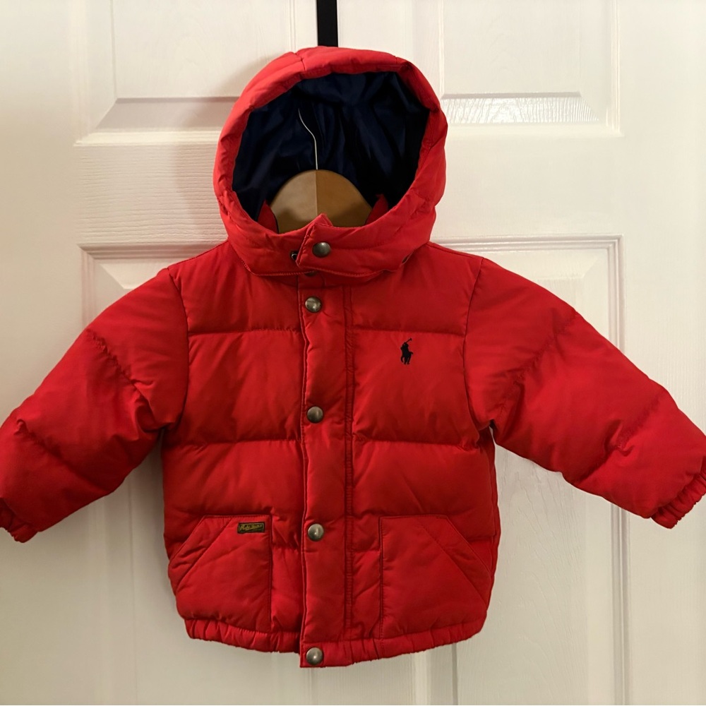 Polo by Ralph Lauren Red Kids Puffer Jacket